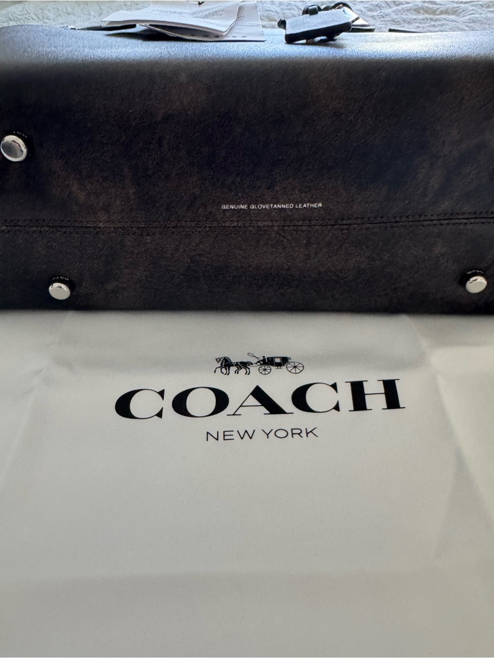 NWT Coach Loved Leather Empire 28 - Picture 14 of 14